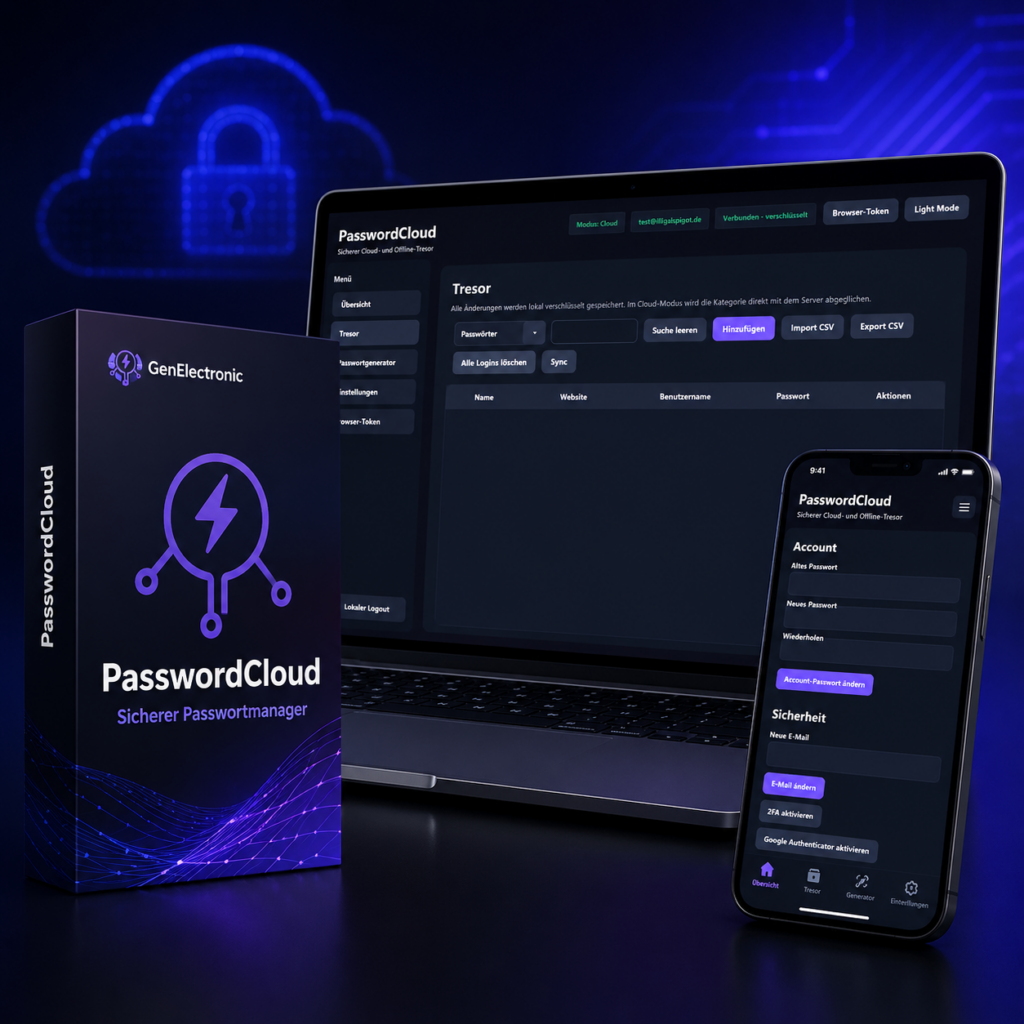 PasswordCloud - Cloudbased PasswordManager